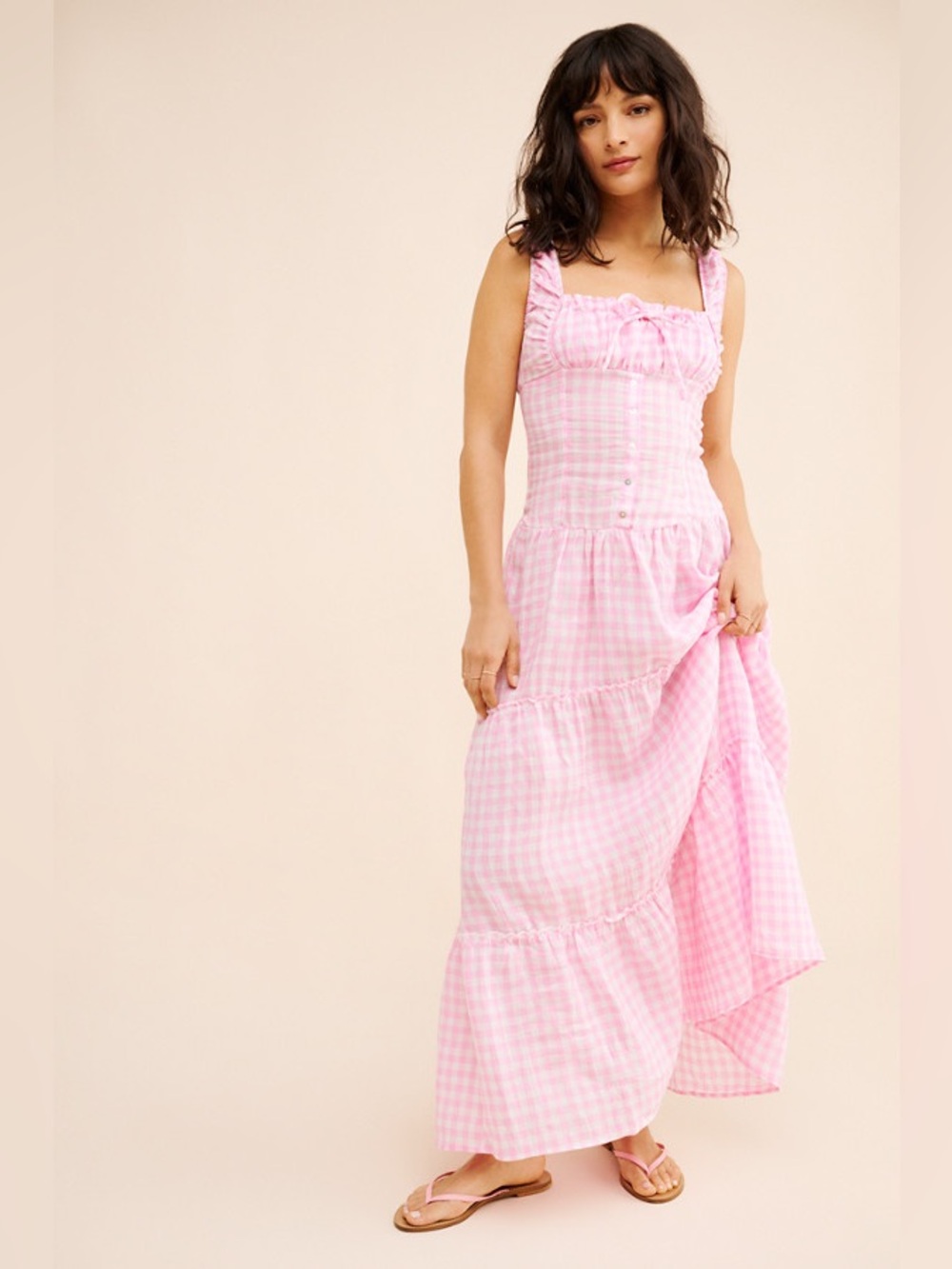 Frankies Bikinis Christabelle Linen Dress
